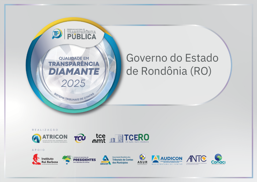 Rondônia conquista selo diamante 2024